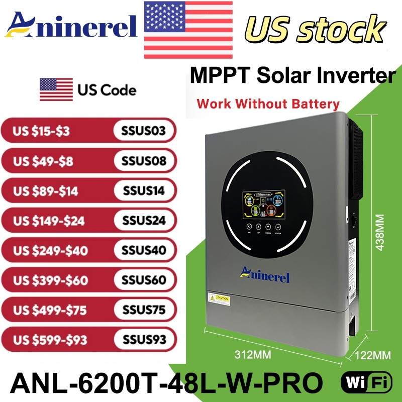 Drone Solar Charger - Aninerel 6.2KW 48V Hybrydowy Inwerter Solarny