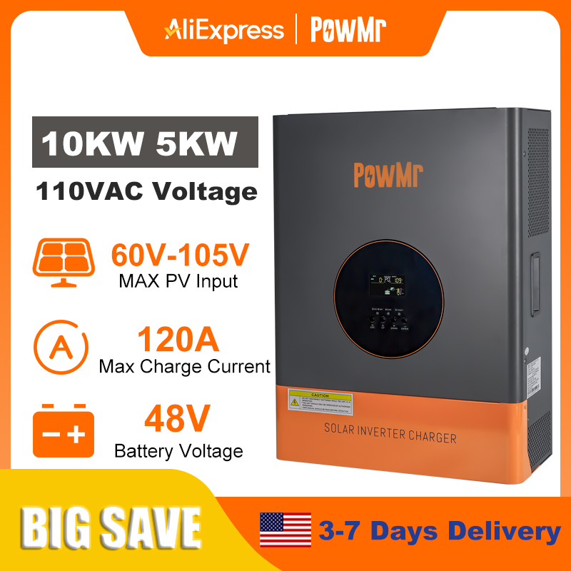 Drone Solar Charger - Falownik PowMr 10KW 5KW z Rozdzieloną