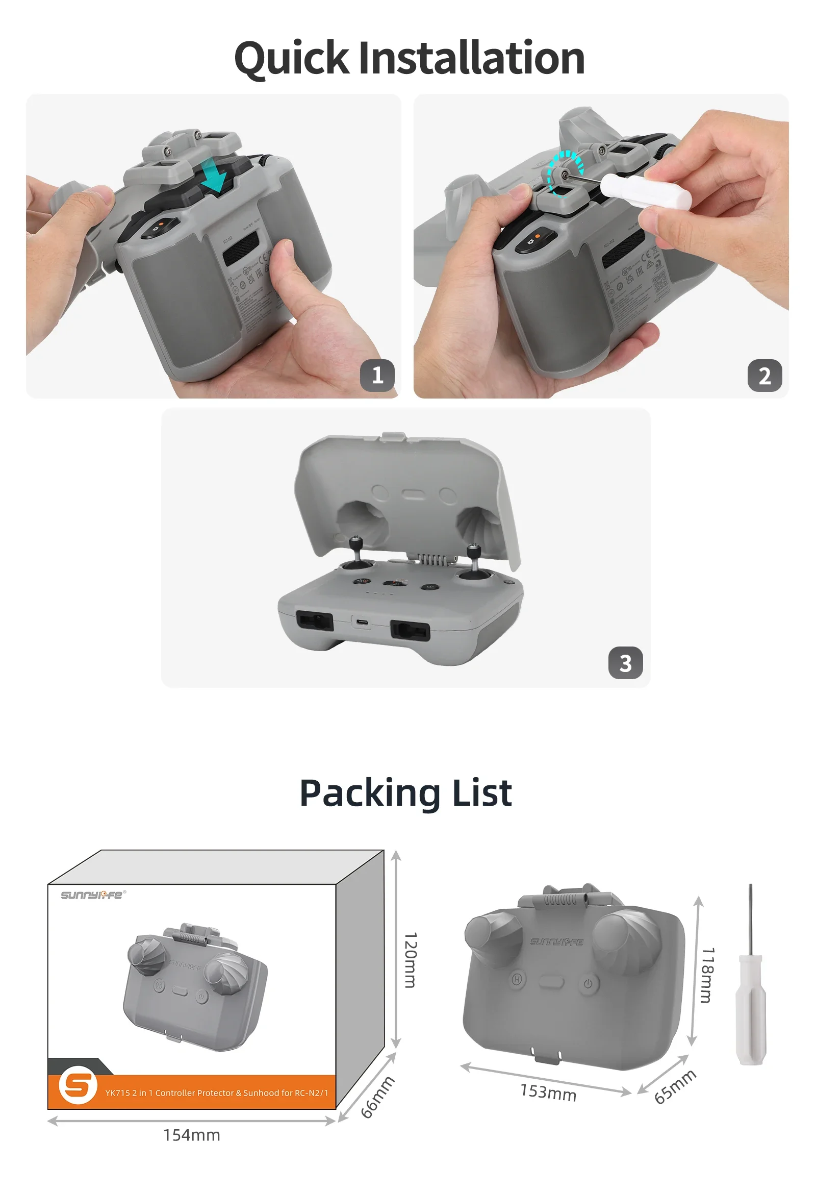 Osłona kontrolera 2 w 1, osłon – Drone Control Stick recenzja i cena