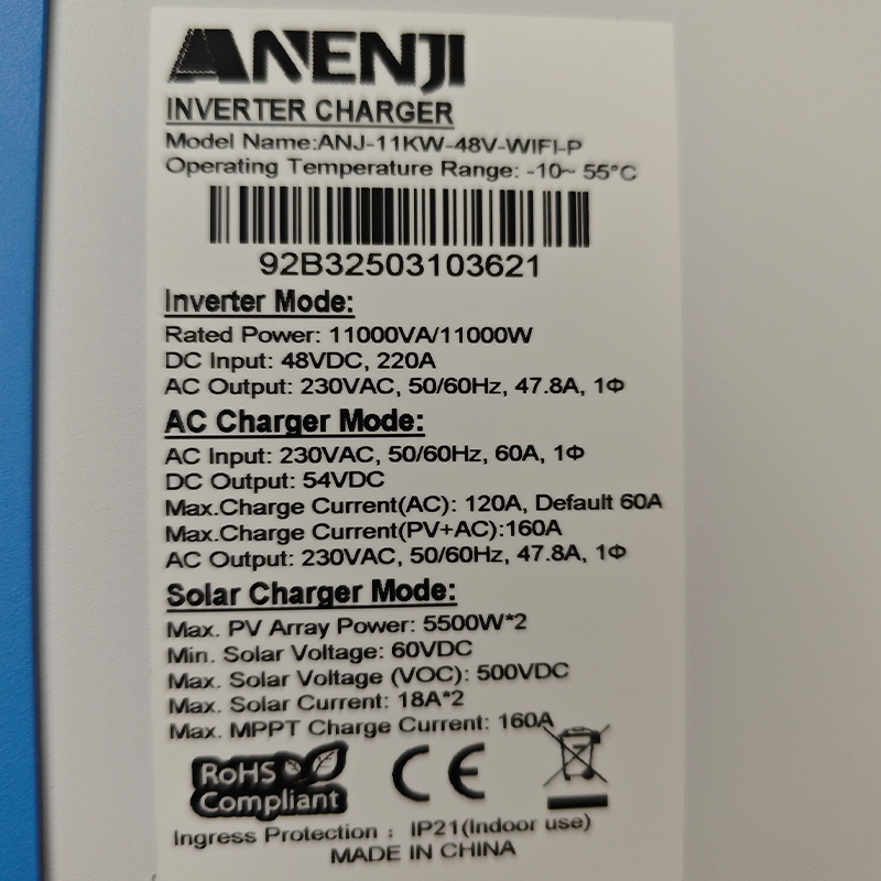 ANENJI 11KW 48V Hybrydowy Inwe – Drone Solar Charger recenzja i cena